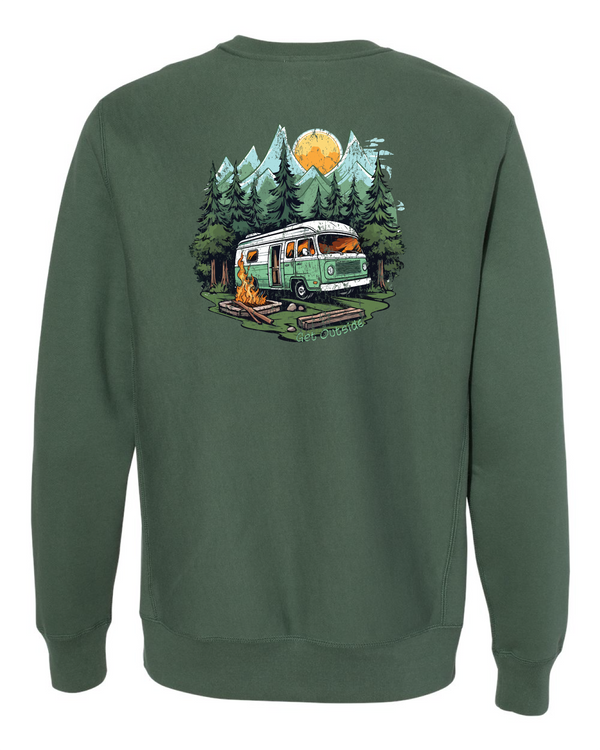 A Timeless Retro Van Legend Heavyweight Crewneck Sweatshirt