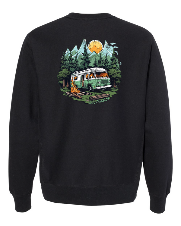 A Timeless Retro Van Legend Heavyweight Crewneck Sweatshirt