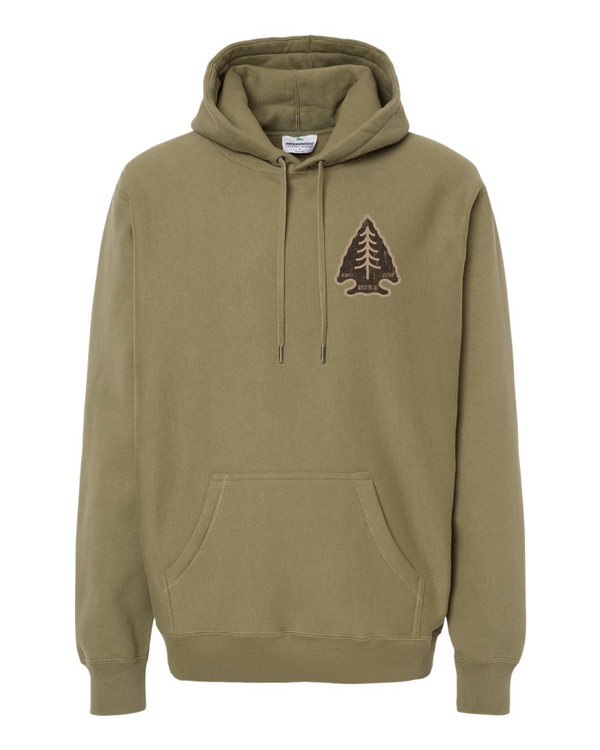 Brown Arrowhead Khaki Tree Logo Legend Heavyweight Sweatshirt