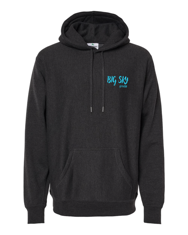 Big Sky Montana Get Outside Bison Legend Heavyweight Hoodie