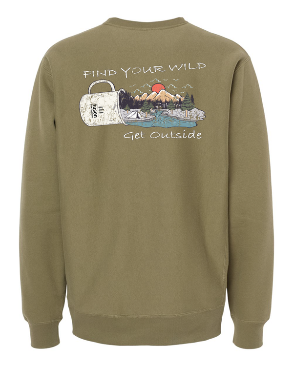 Find Your Wild Camp Cup Legend Heavyweight Crewneck Sweatshirt