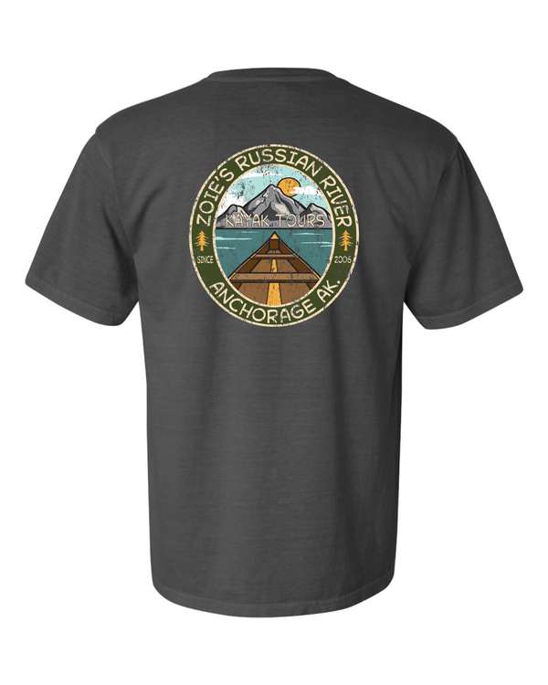 Zoie's Russian River Anchorage Alaska Kayak Short Sleeve T-Shirt
