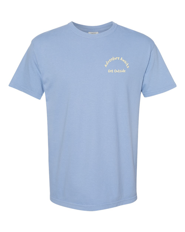 Adventure Awaits Surfboard Van Short Sleeve T-Shirt