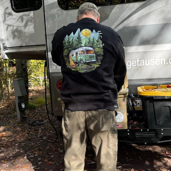 A Timeless Retro Van Legend Heavyweight Crewneck Sweatshirt