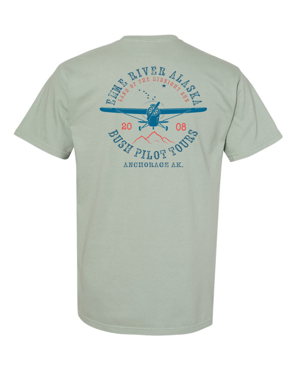 Emme River Anchorage Alaska Bush Plane  Short Sleeve T-Shirt