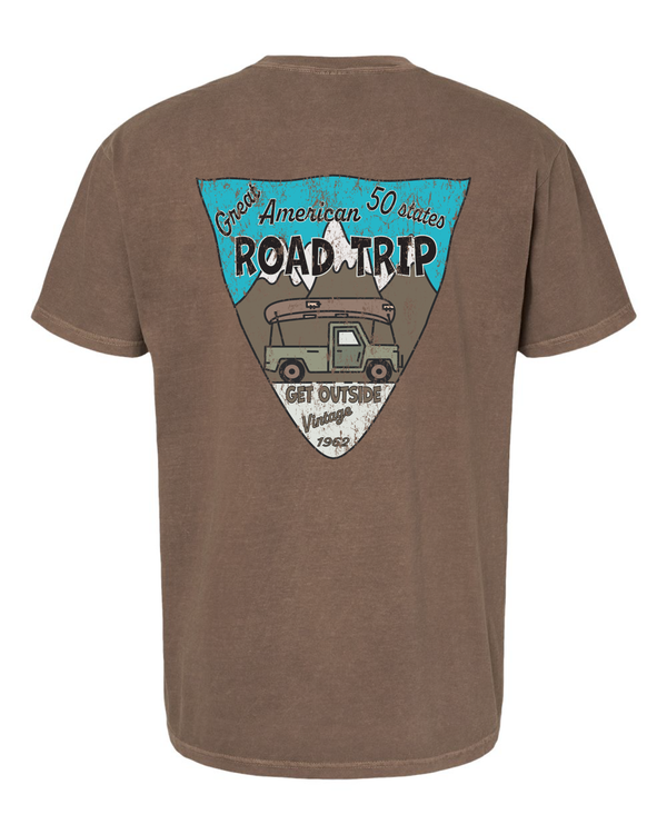 50 State American Road Trip Short Sleeve T-Shirt