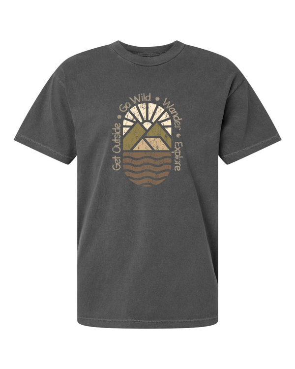 Get Outside Go Wild Wander Explore Short Sleeve T-Shirt