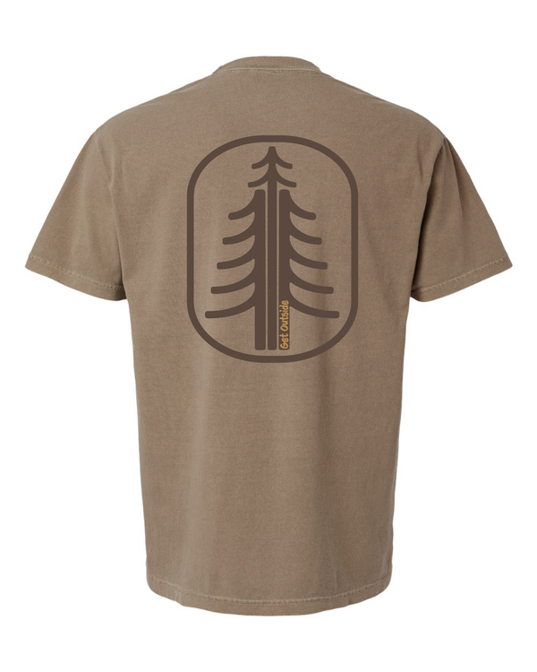 Get Outside Tree in Oval Short Sleeve T-Shirt