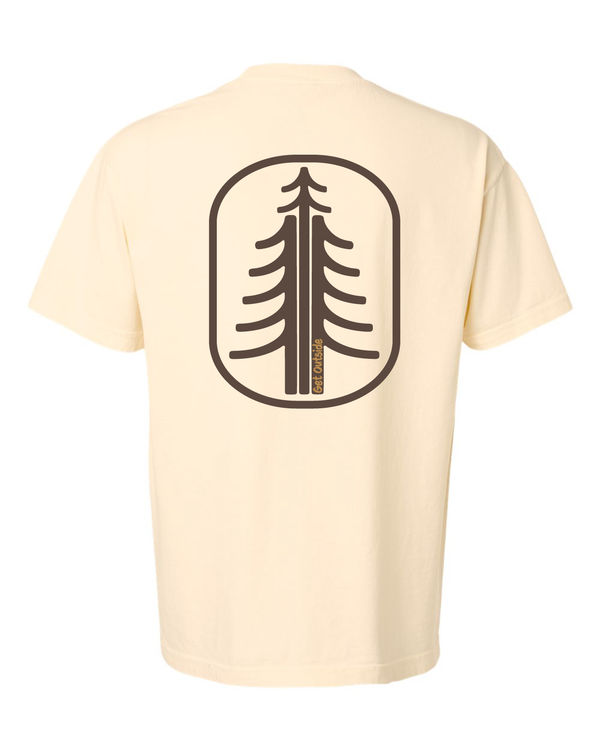 Get Outside Tree in Oval Short Sleeve T-Shirt