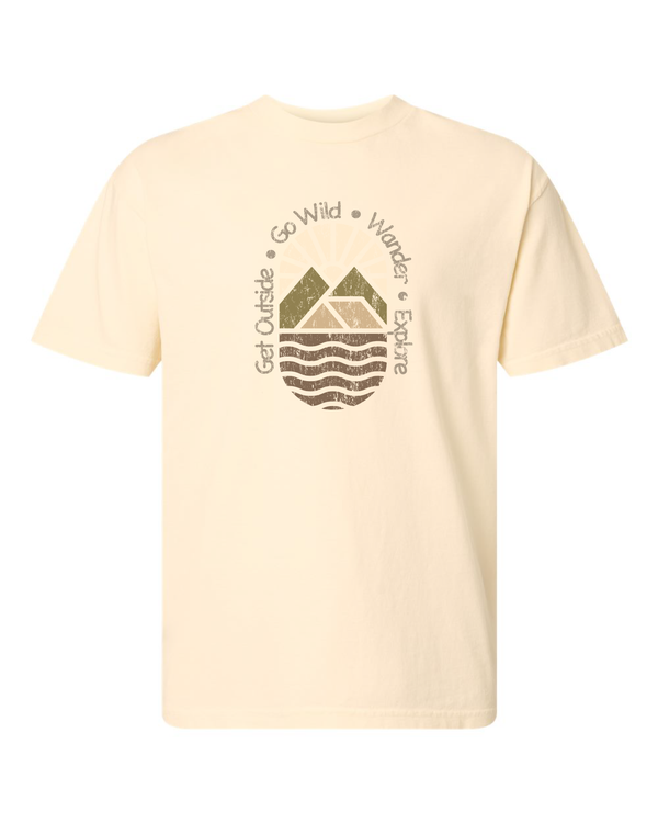 Get Outside Go Wild Wander Explore Short Sleeve T-Shirt