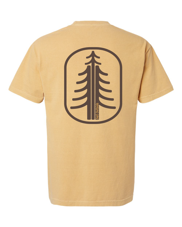 Get Outside Tree in Oval Short Sleeve T-Shirt