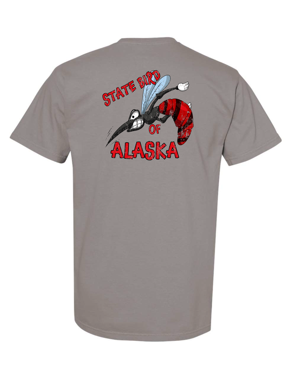 Unofficial State Bird Of Alaska Mosquito Short Sleeve T-Shirt