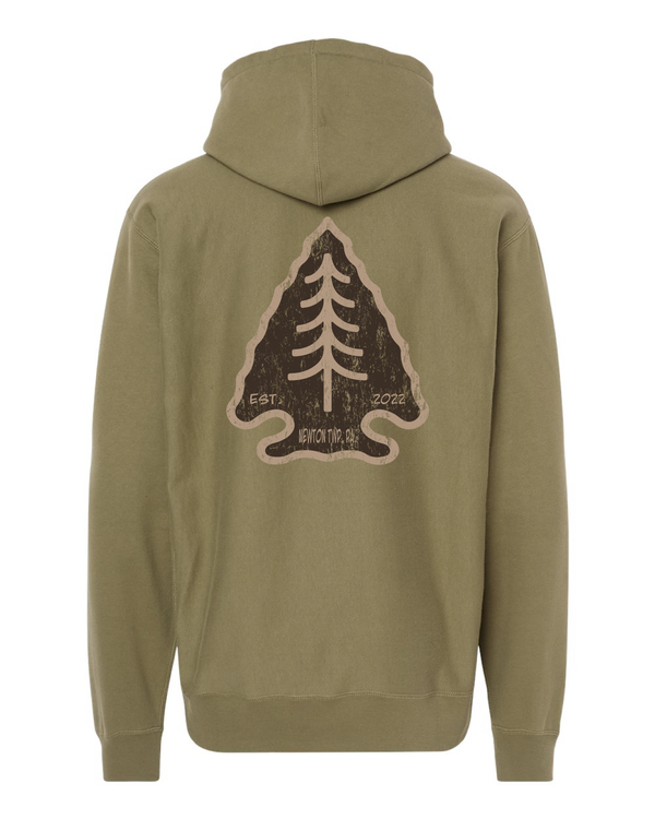 Brown Arrowhead Khaki Tree Logo Legend Heavyweight Sweatshirt