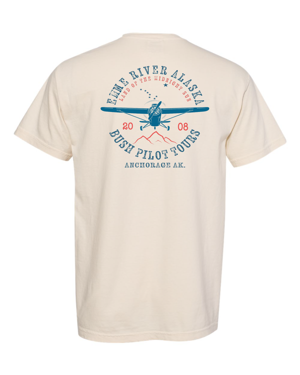 Emme River Anchorage Alaska Bush Plane  Short Sleeve T-Shirt