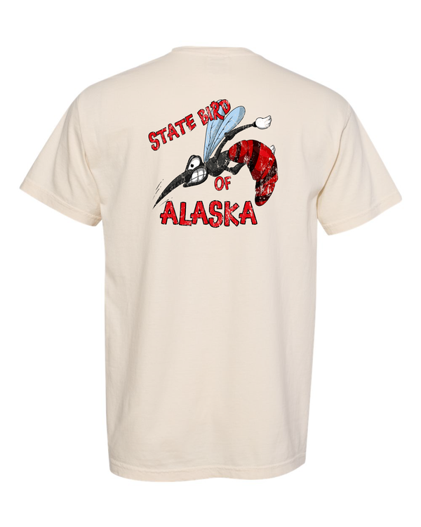 Unofficial State Bird Of Alaska Mosquito Short Sleeve T-Shirt