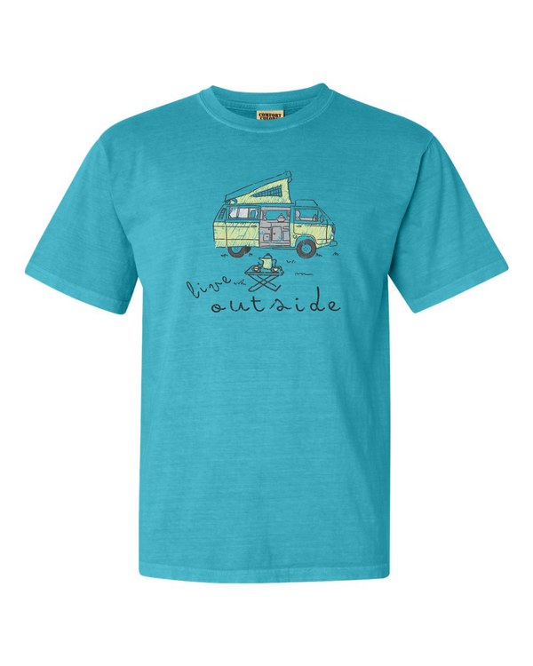 Live Outside Retro Van Short Sleeve T-Shirt