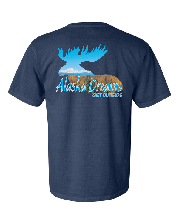 Alaska Dreams Get Outside Moose Short Sleeve T-Shirt