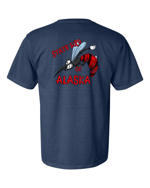 Unofficial State Bird Of Alaska Mosquito Short Sleeve T-Shirt