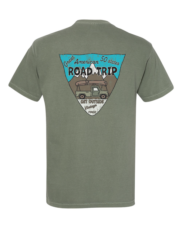 50 State American Road Trip Short Sleeve T-Shirt