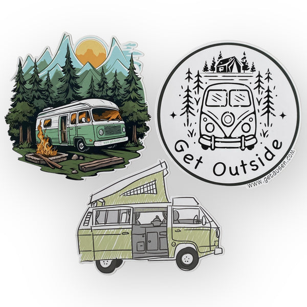 Retro Camping-RV Sticker Pack