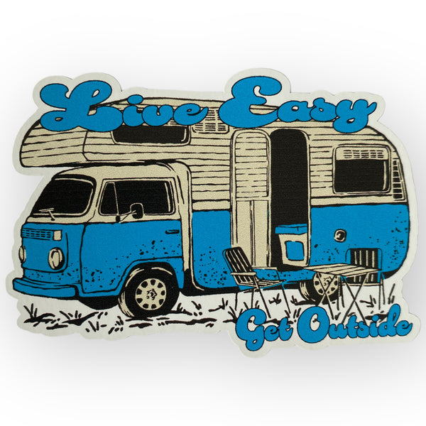 Live Easy Get Outside Van Sticker