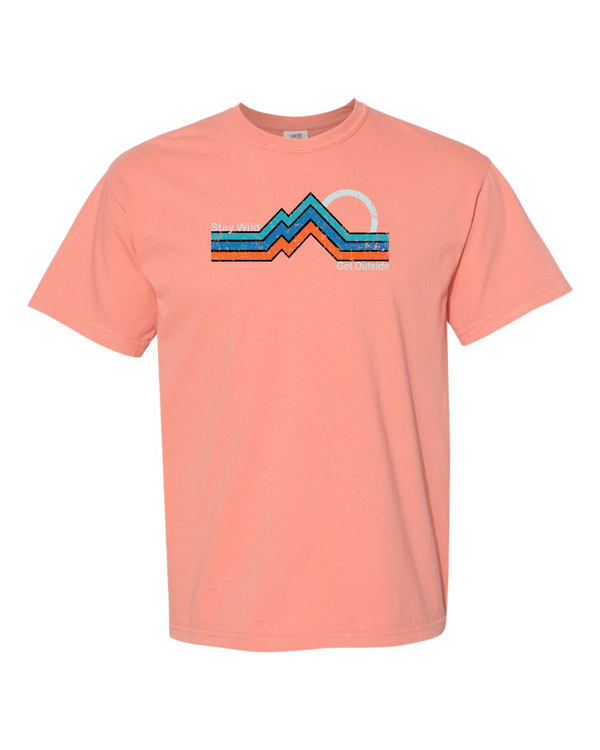 Stay Wild Retro Mountains Short Sleeve T-Shirt