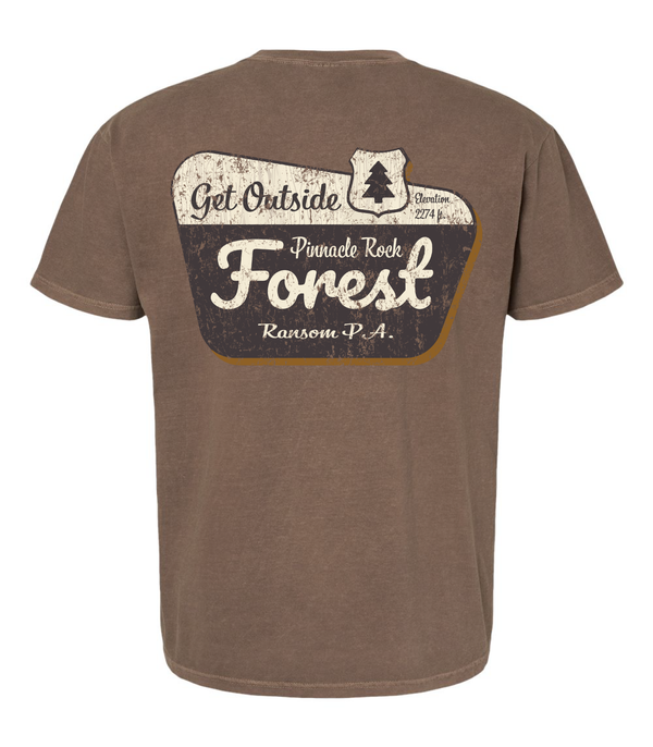 Pinnacle Rock Forest Ransom Pennsylvania Get Outside Short Sleeve T-Shirt